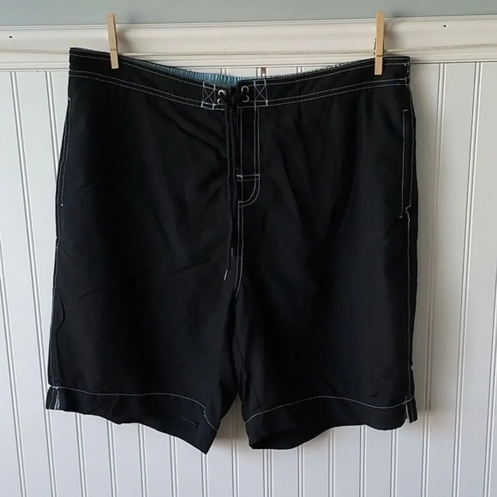 Jamaica Jaxx Men's XXL Black‎ Bathing Suit Swim Trunks Beach Shorts